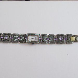New HEIDI DAUS Swarovski crystals bracelet watch